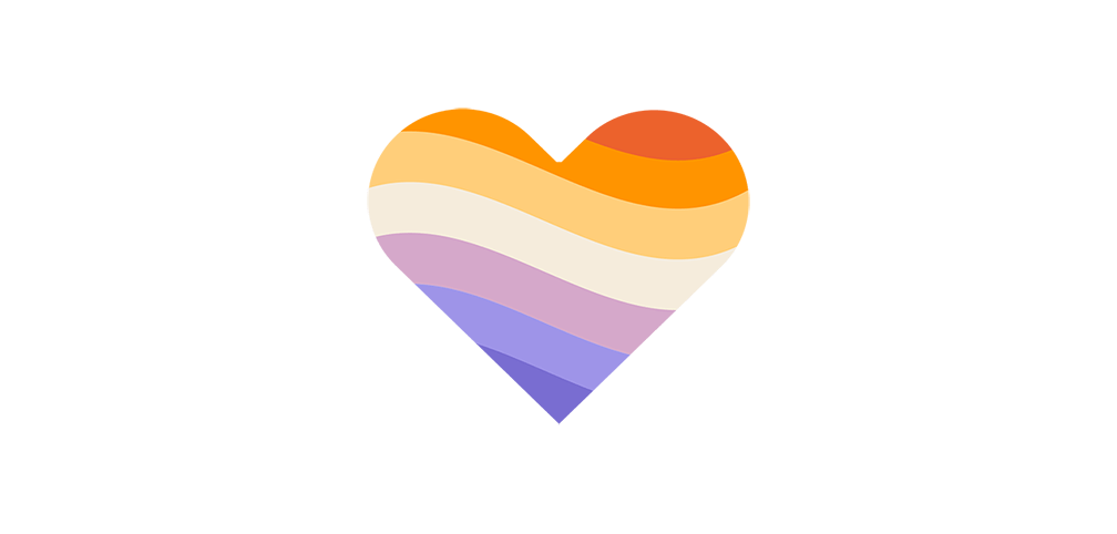 Lesbian Pride Heart - LGBTPride.com