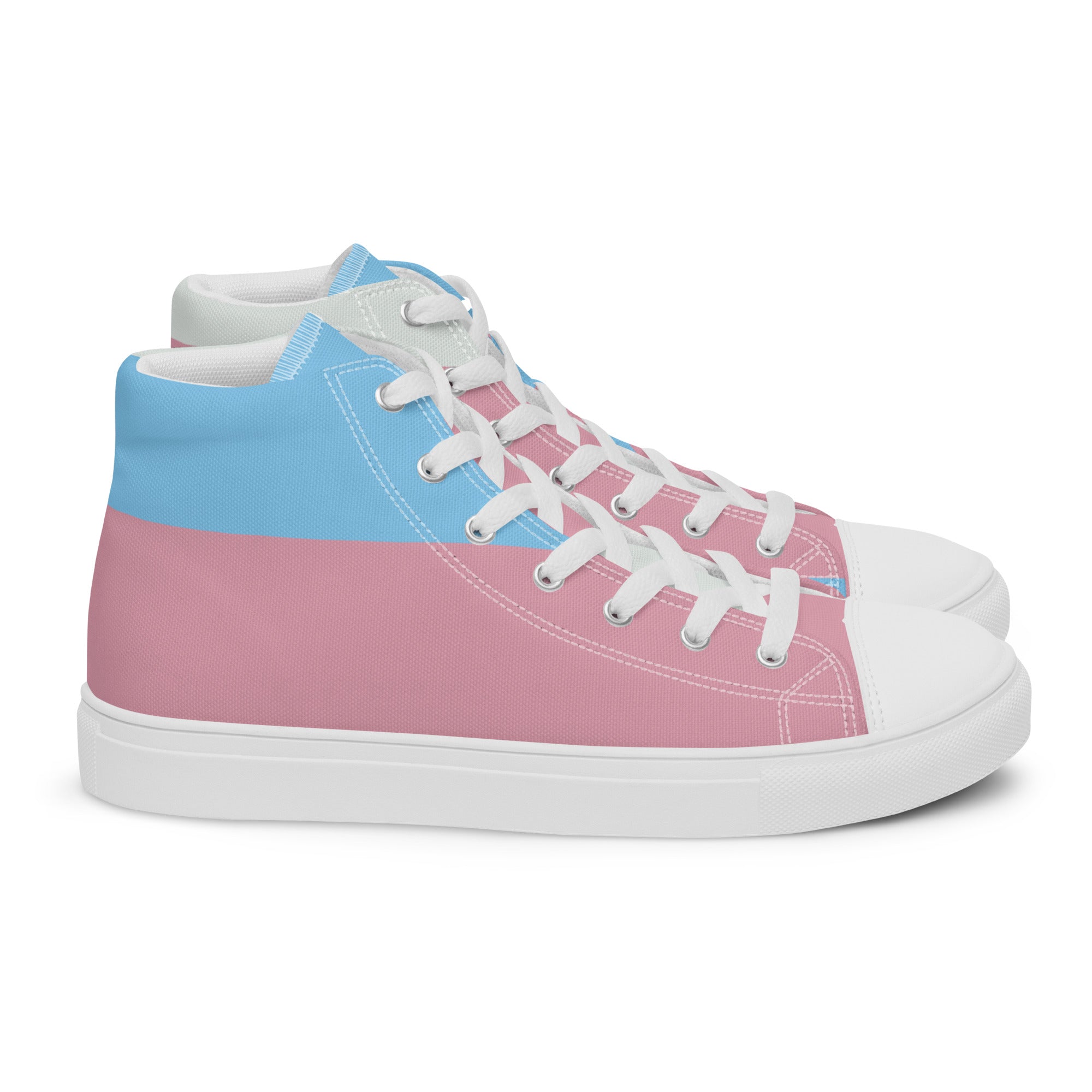 Transgender Pride High Top Sneakers Men's