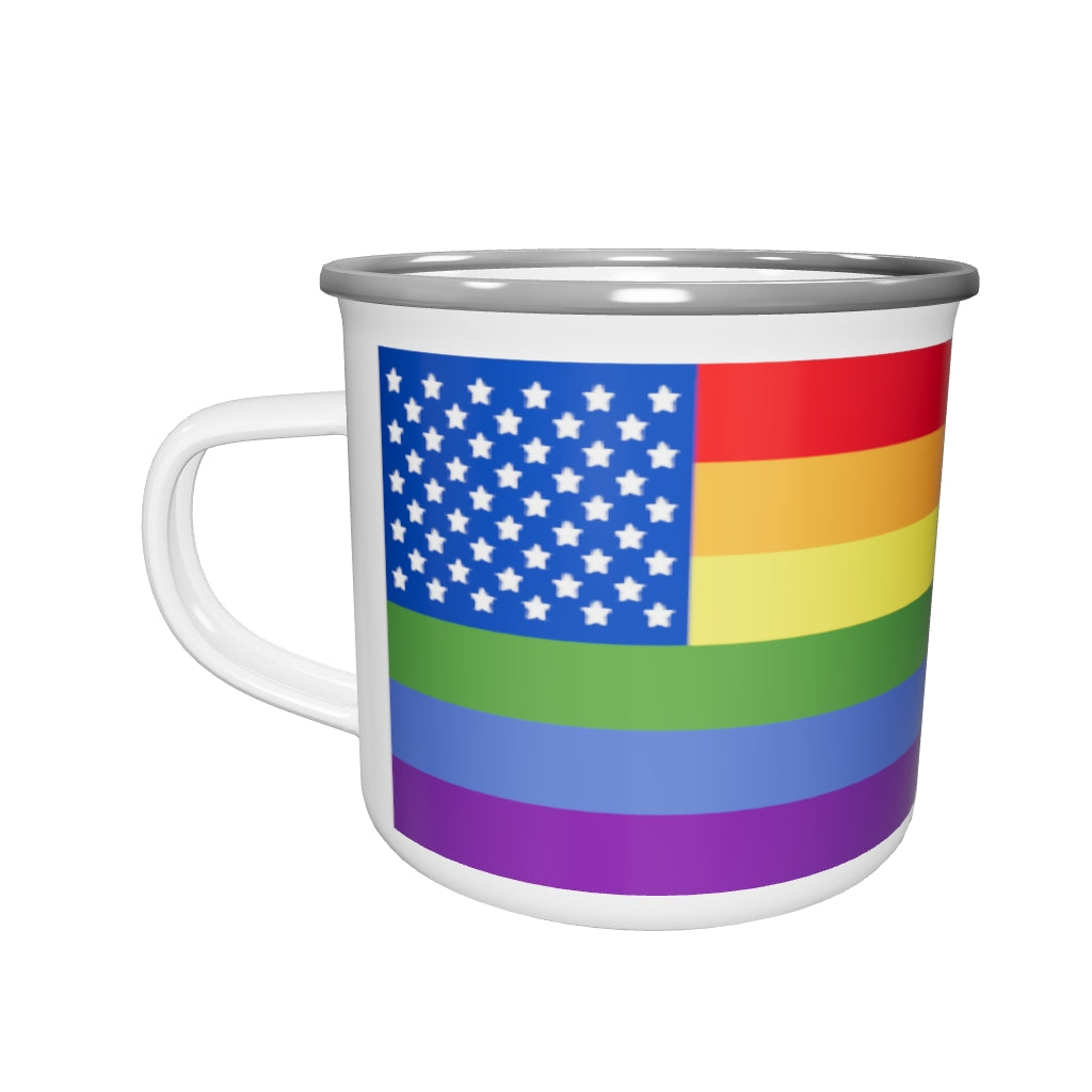 Enamel Mug - USA LGBT Pride