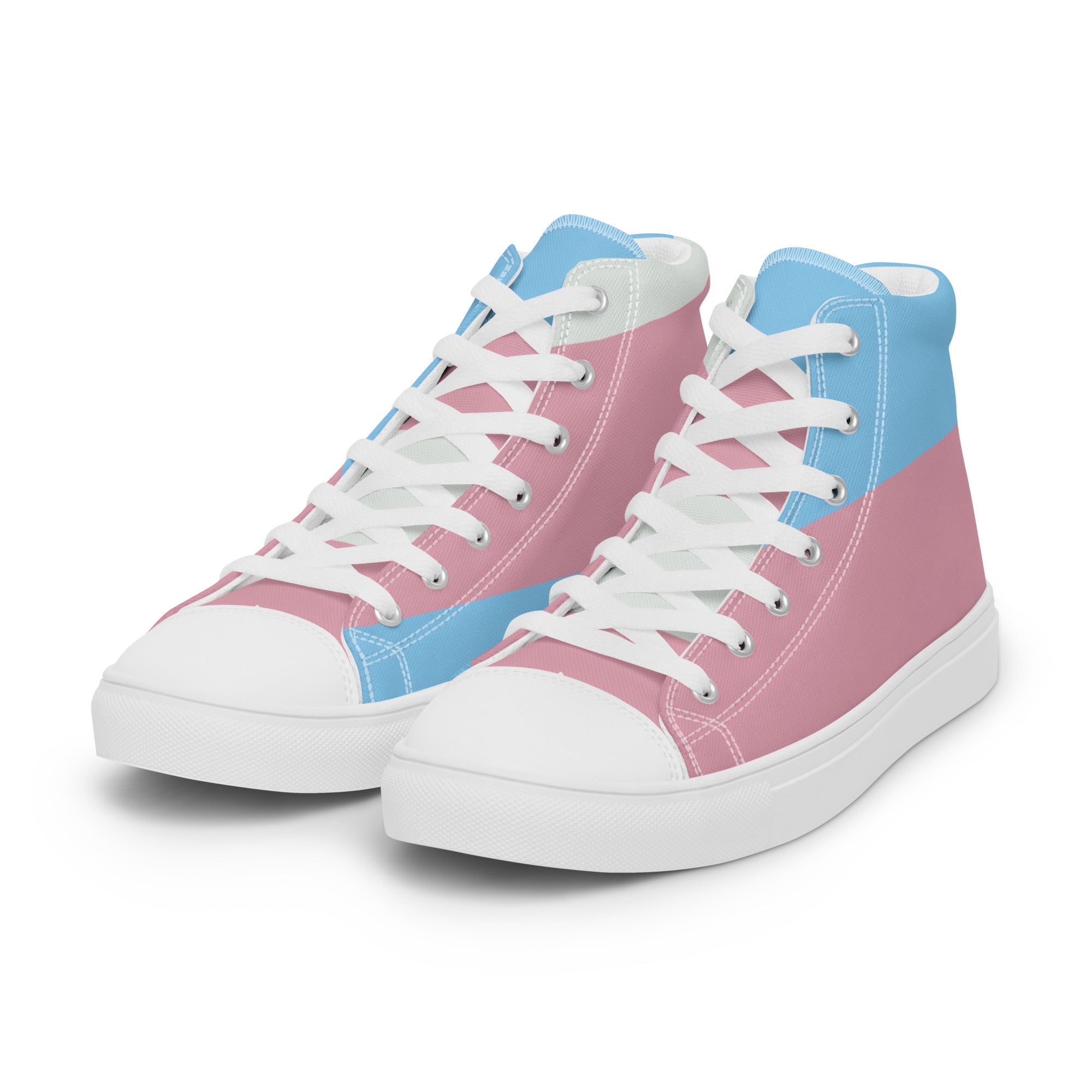 Transgender Pride High Top Sneakers Women's