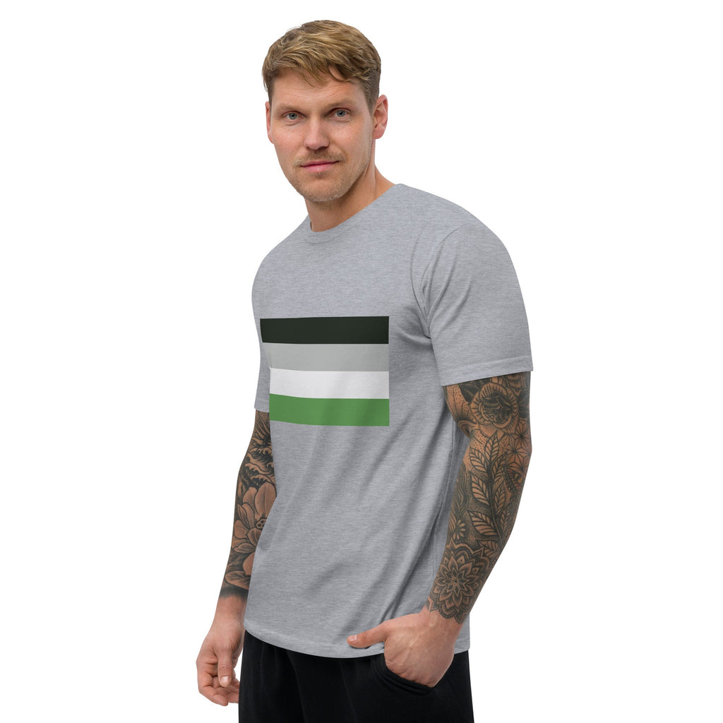 Androphilia Pride Flag Men's T-shirt - Heather Grey - LGBTPride.com