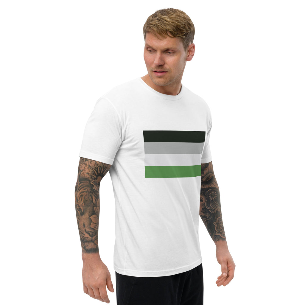 Androphilia Pride Flag Men's T-shirt - White - LGBTPride.com
