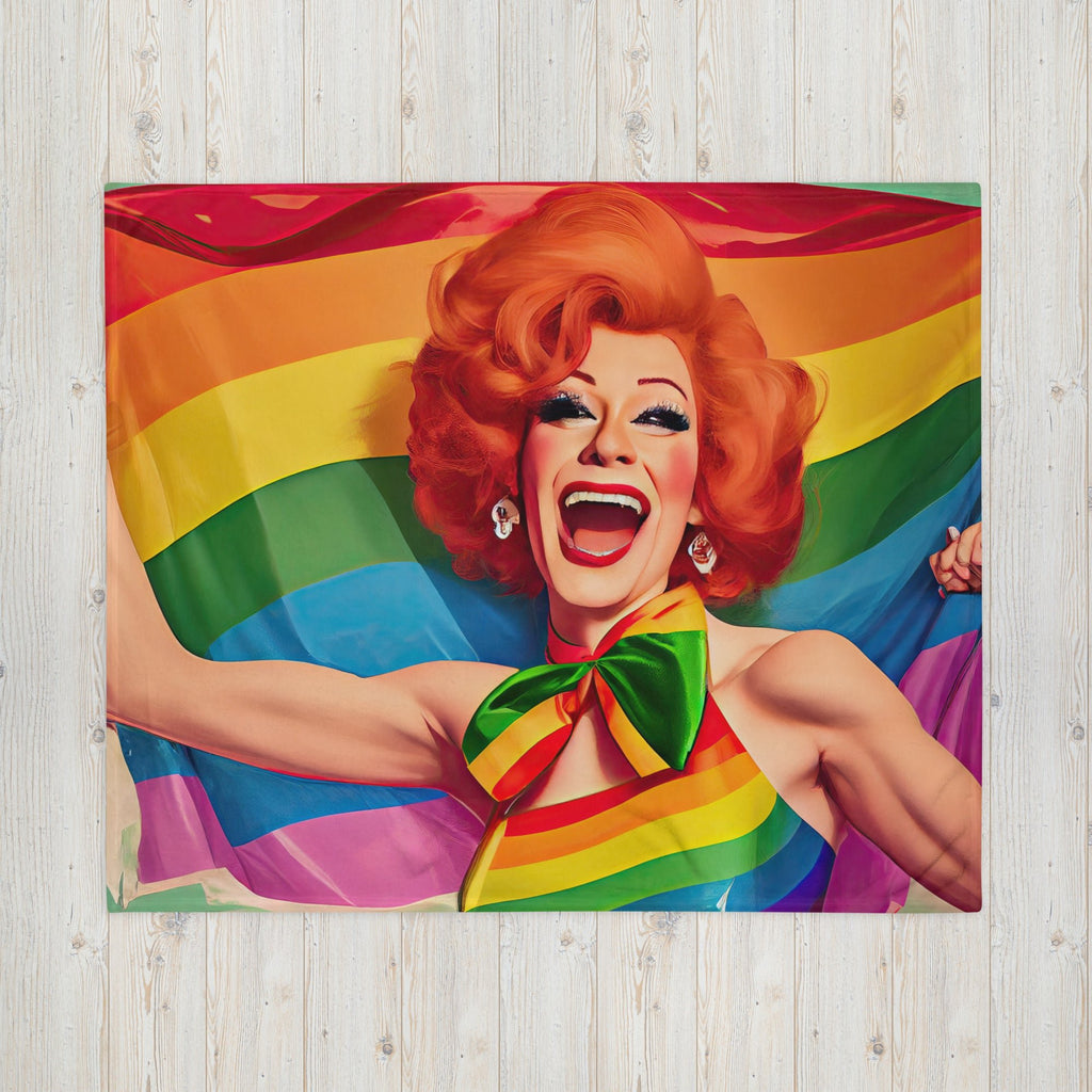 Anna Mission Drag Blanket - 50″×60″ - LGBTPride.com