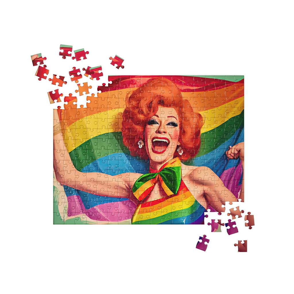 Anna Mission Drag Jigsaw Puzzle - LGBTPride.com