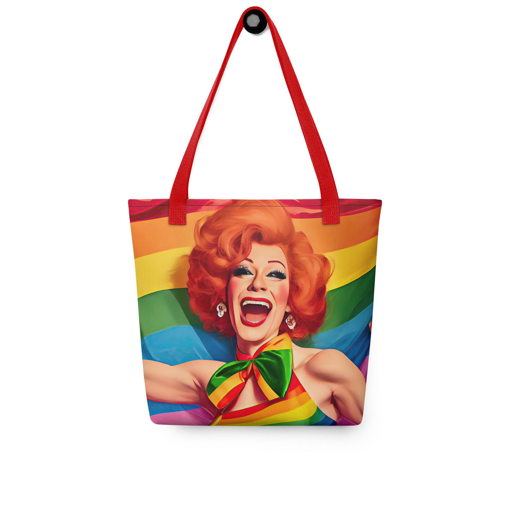 Anna Mission Small Tote Drag Bag - Red - LGBTPride.com