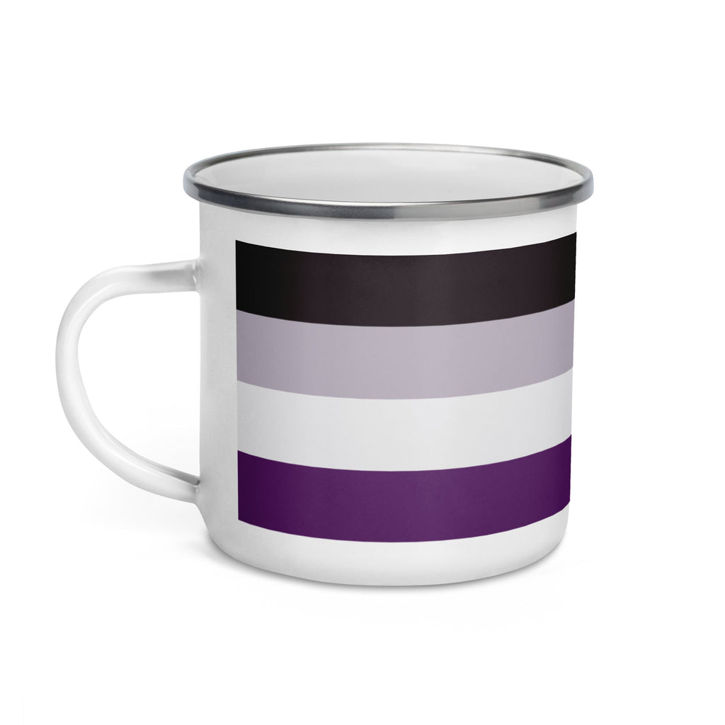 Asexual Pride Flag Enamel Mug - LGBTPride.com