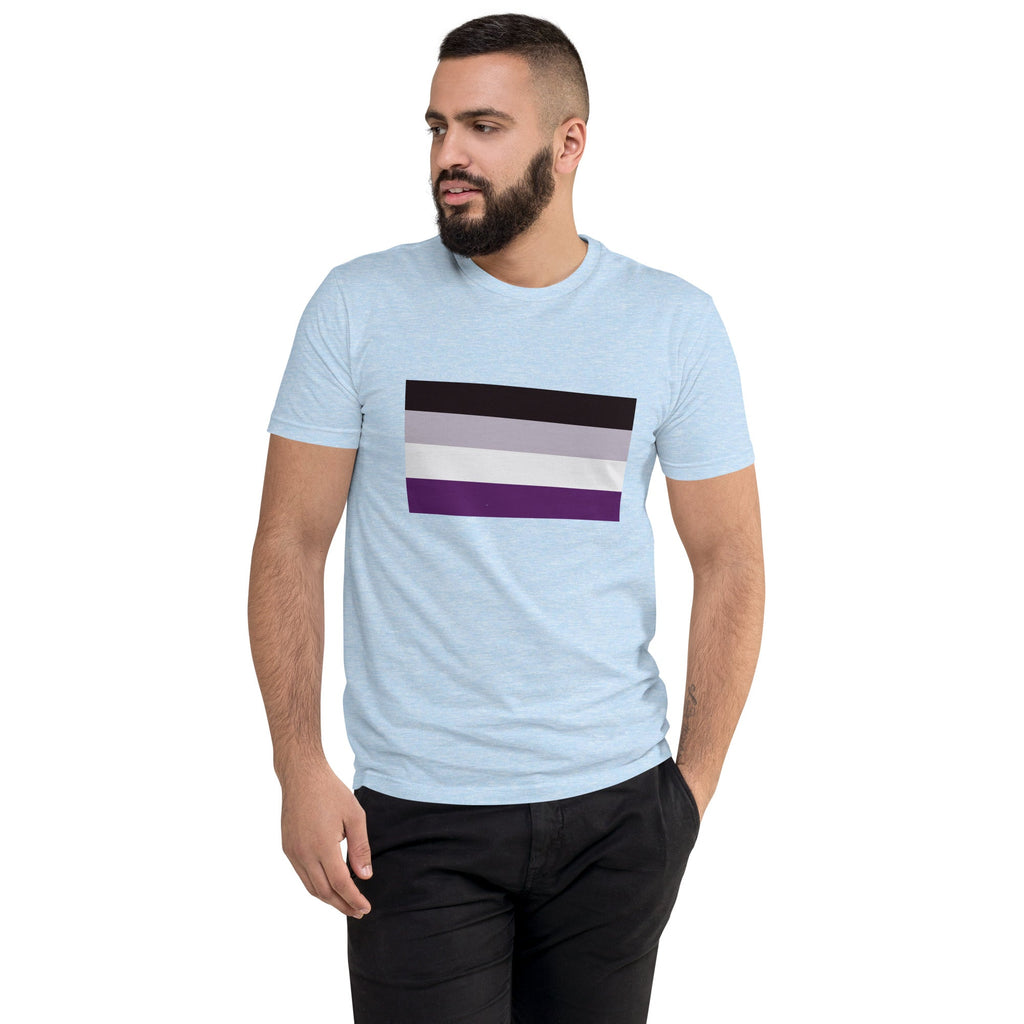 Asexual Pride Flag Men's T-shirt - Light Blue - LGBTPride.com