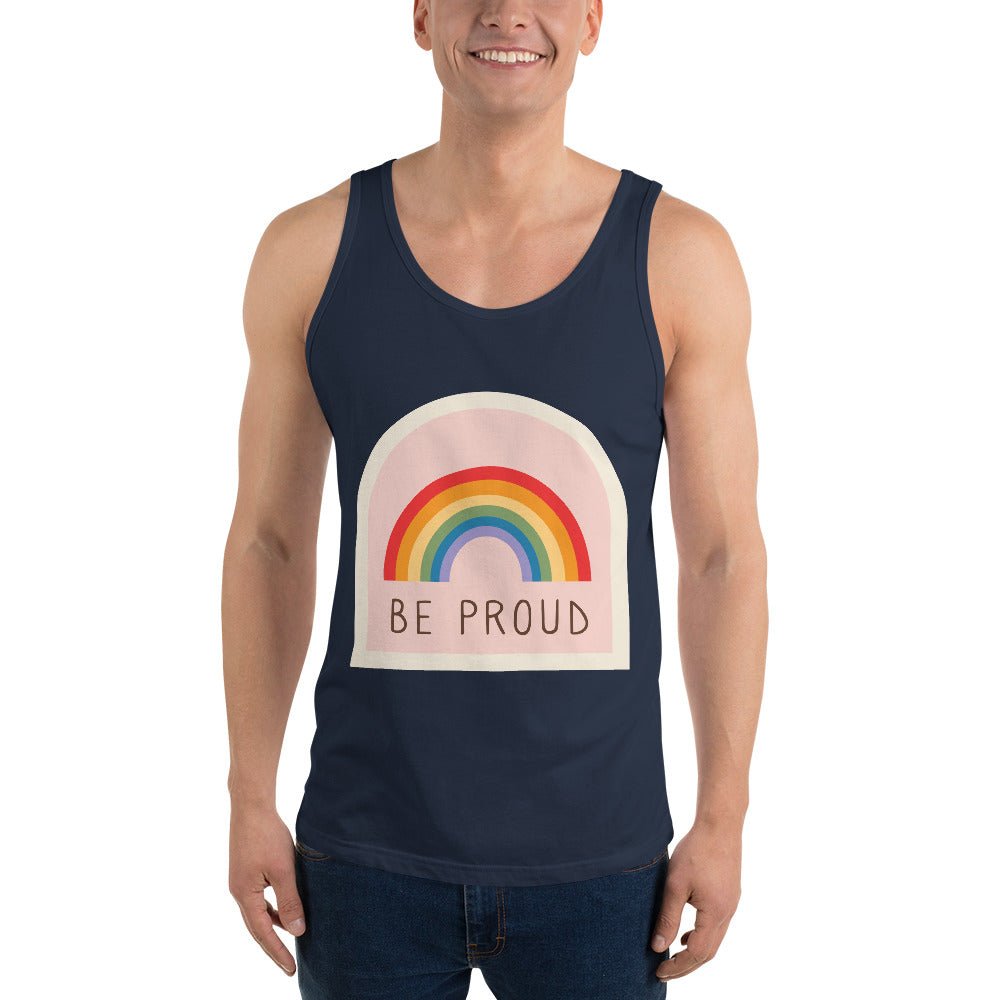 Be Proud Classic Tank Top - Navy - LGBTPride.com