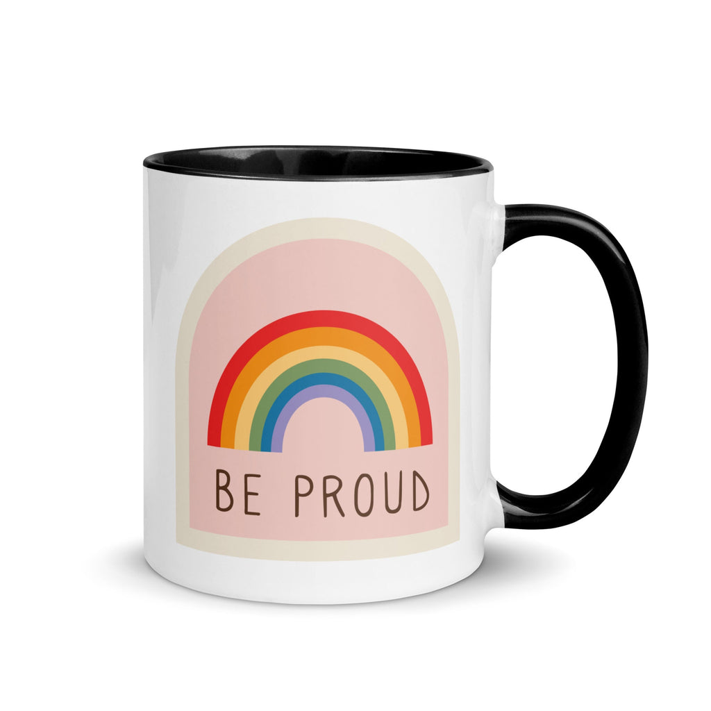 Be Proud Mug - Black - LGBTPride.com