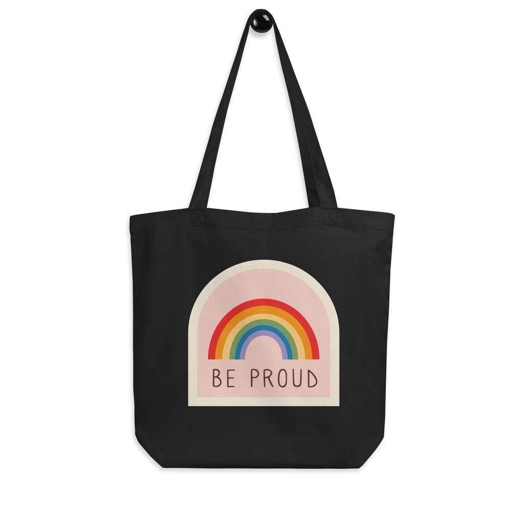 Be Proud Tote Bag - Black - LGBTPride.com