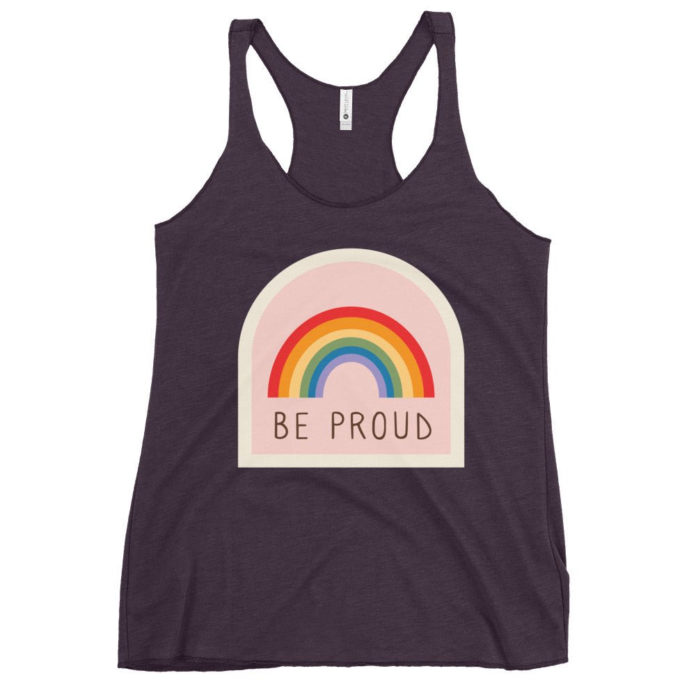 Be Proud Women's Tank Top - Vintage Purple - LGBTPride.com