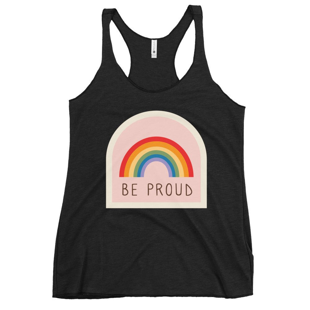 Be Proud Women's Tank Top - Vintage Black - LGBTPride.com