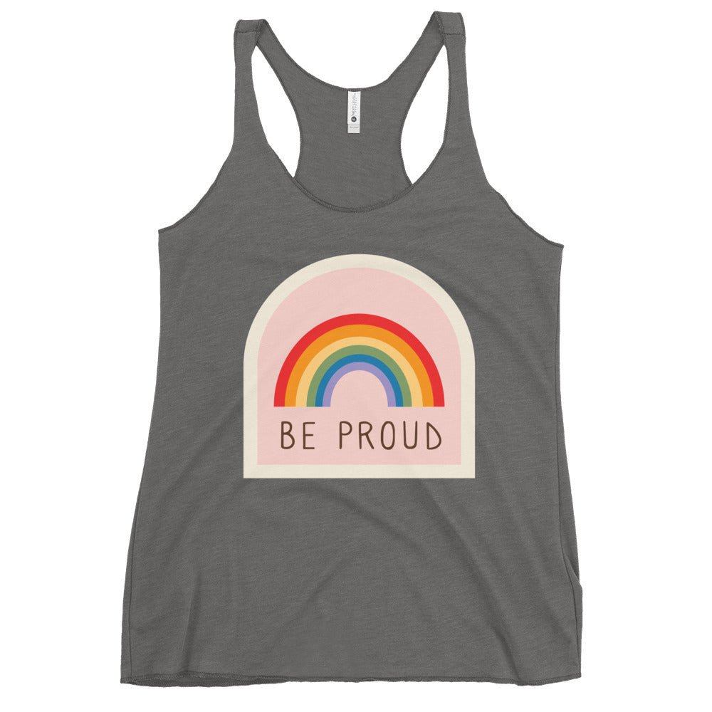 Be Proud Women's Tank Top - Premium Heather - LGBTPride.com