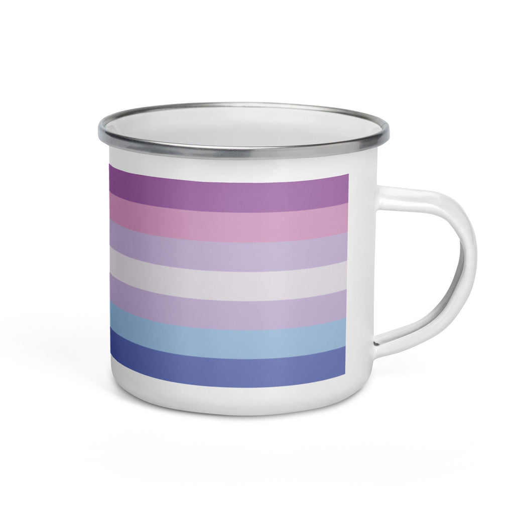 Bigender Pride Flag Enamel Mug - LGBTPride.com