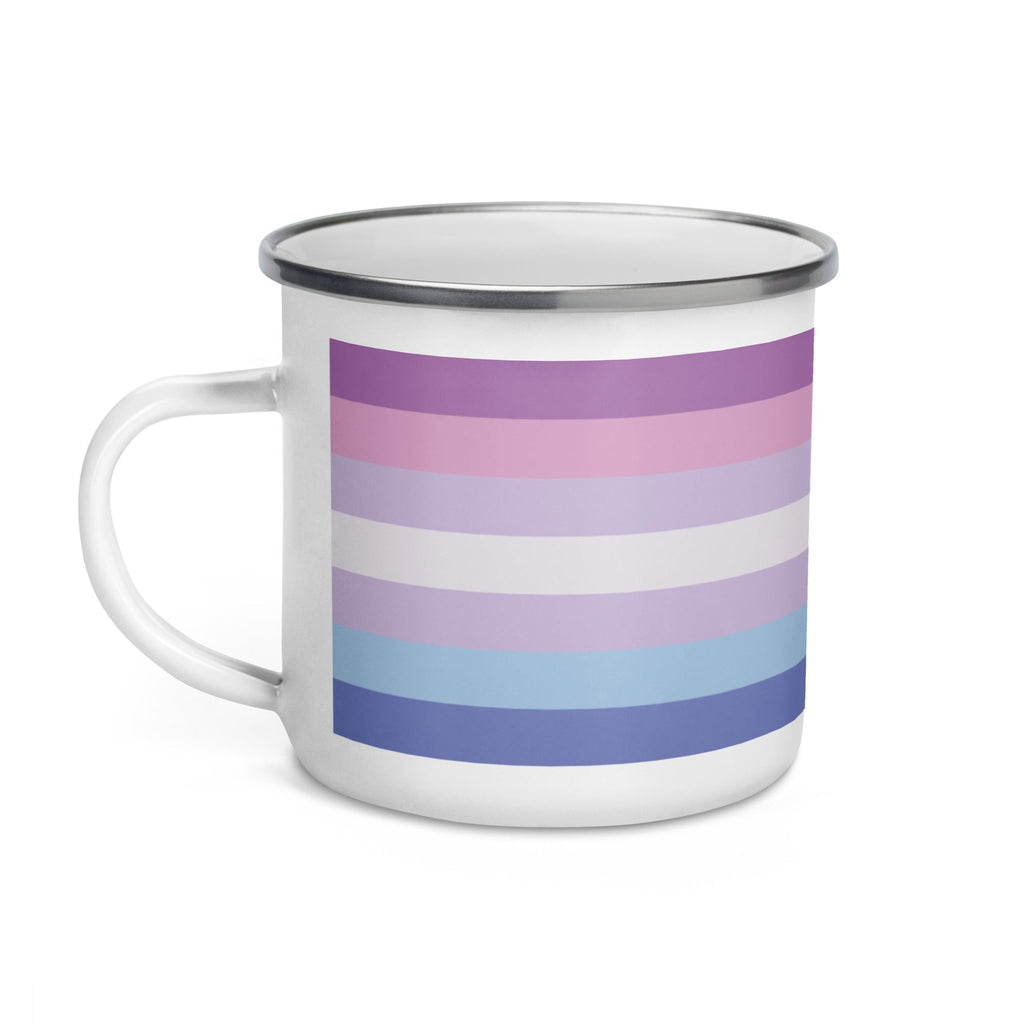 Bigender Pride Flag Enamel Mug - LGBTPride.com