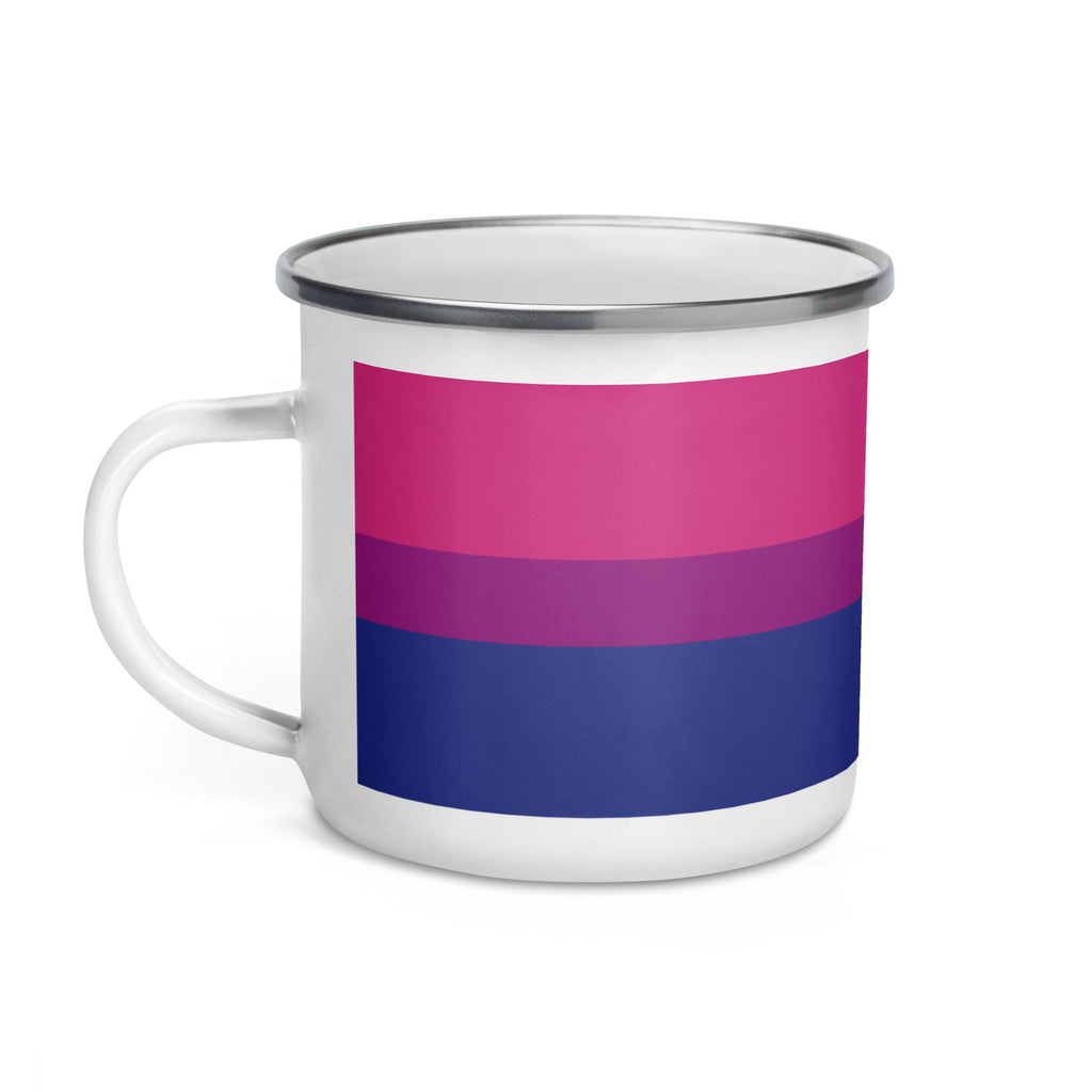 Bisexual Pride Flag Enamel Mug - LGBTPride.com