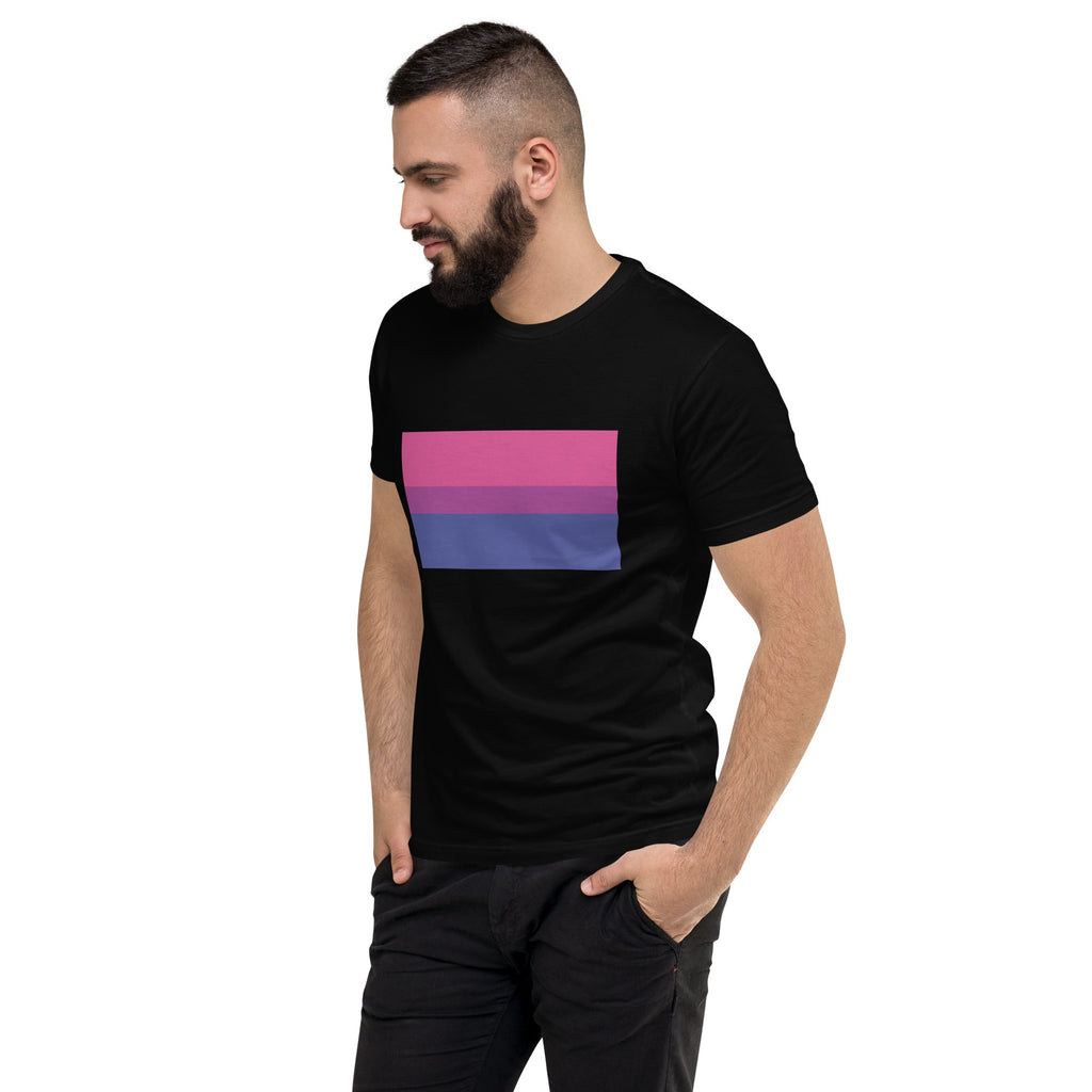 Bisexual Pride Flag Men's T-shirt - Black - LGBTPride.com