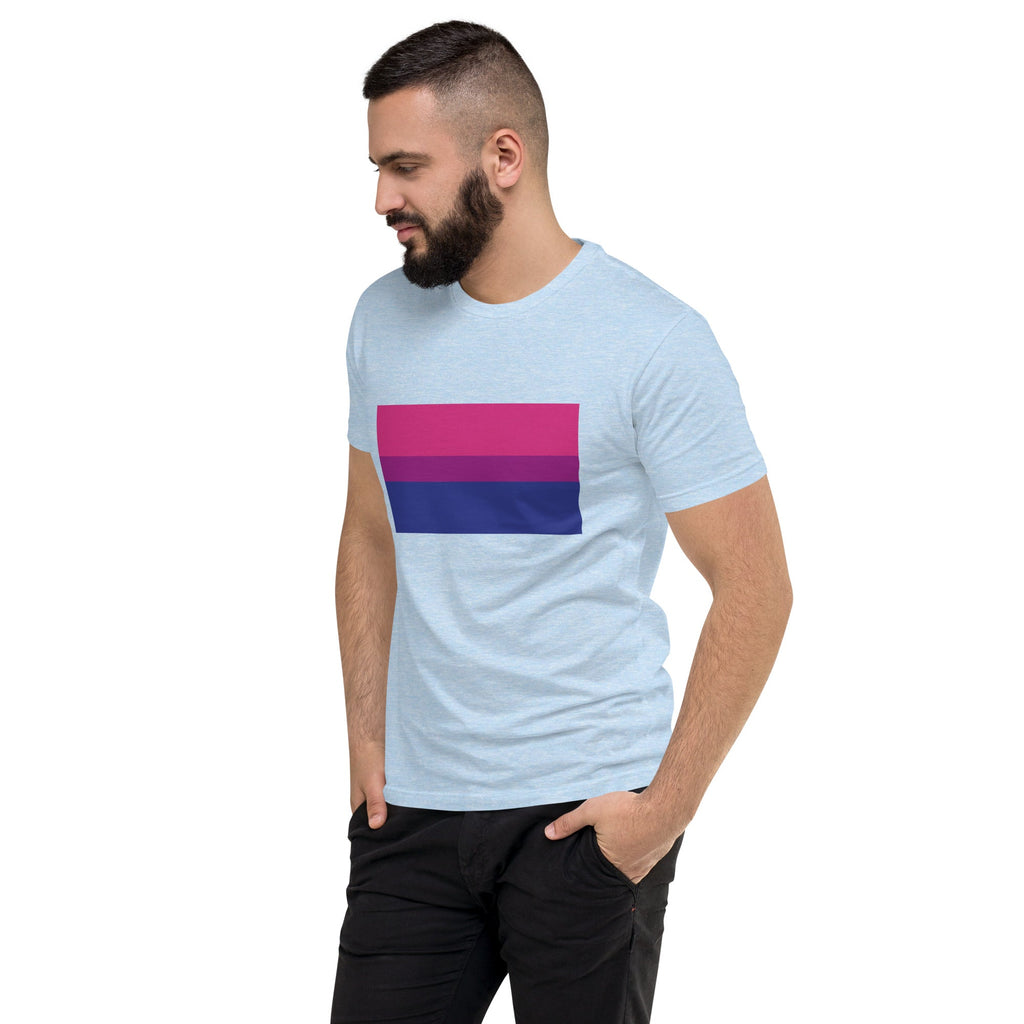 Bisexual Pride Flag Men's T-shirt - Light Blue - LGBTPride.com