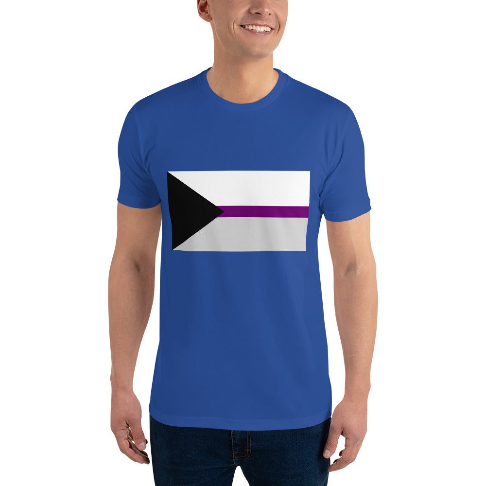 Demisexual Pride Flag Men's T-shirt - Royal Blue - LGBTPride.com