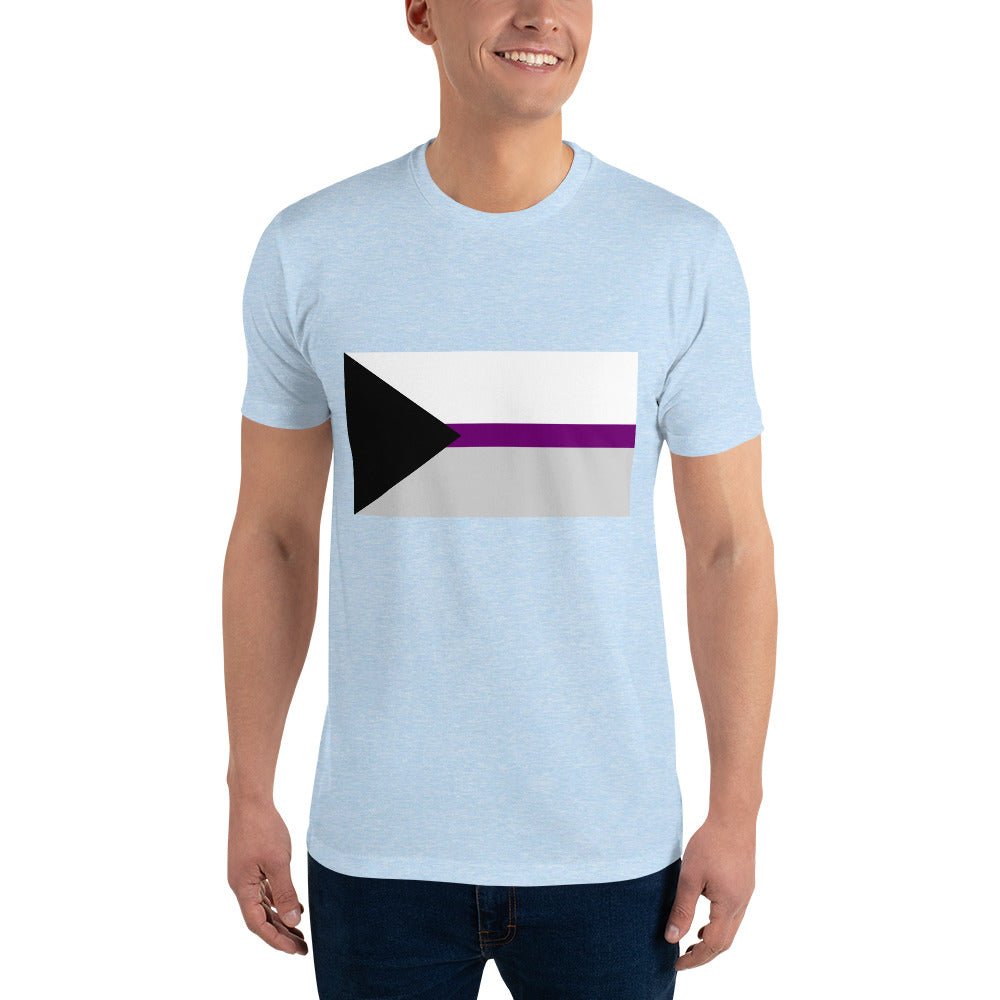 Demisexual Pride Flag Men's T-shirt - Light Blue - LGBTPride.com