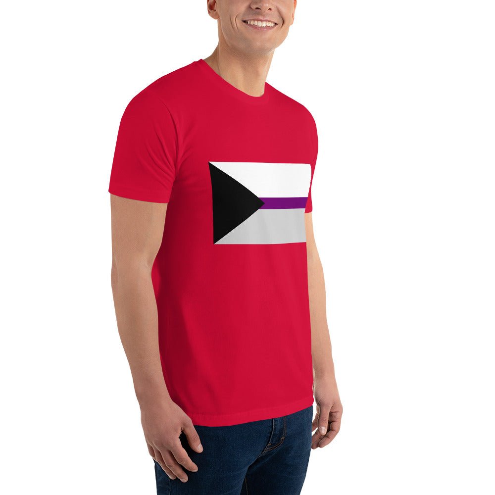 Demisexual Pride Flag Men's T-shirt - Red - LGBTPride.com