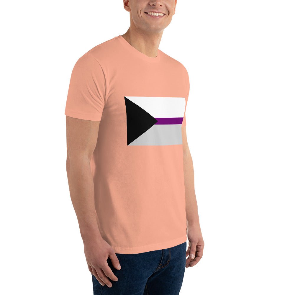 Demisexual Pride Flag Men's T-shirt - Desert Pink - LGBTPride.com