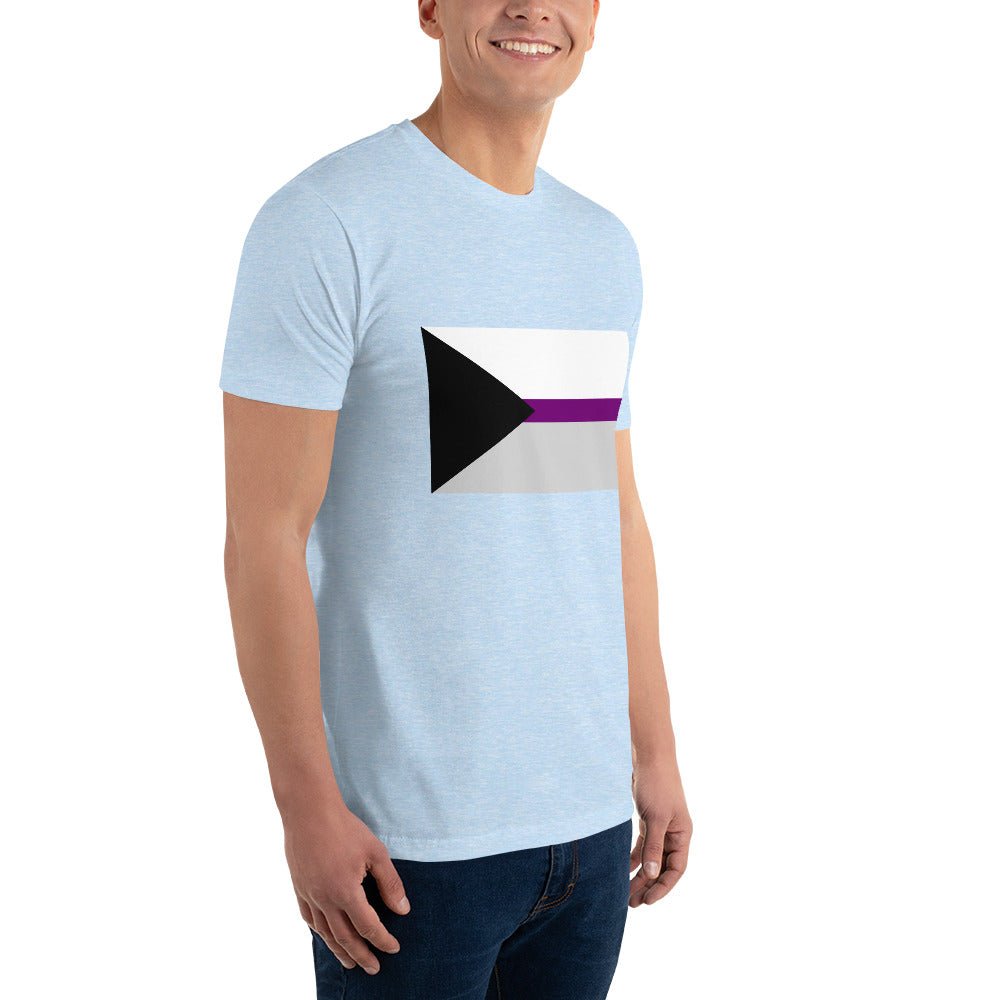 Demisexual Pride Flag Men's T-shirt - Light Blue - LGBTPride.com