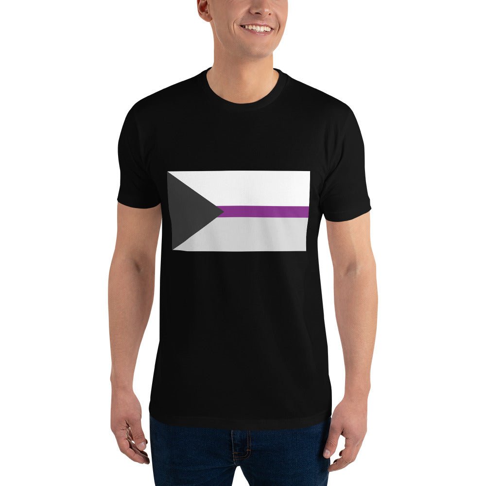 Demisexual Pride Flag Men's T-shirt - Black - LGBTPride.com