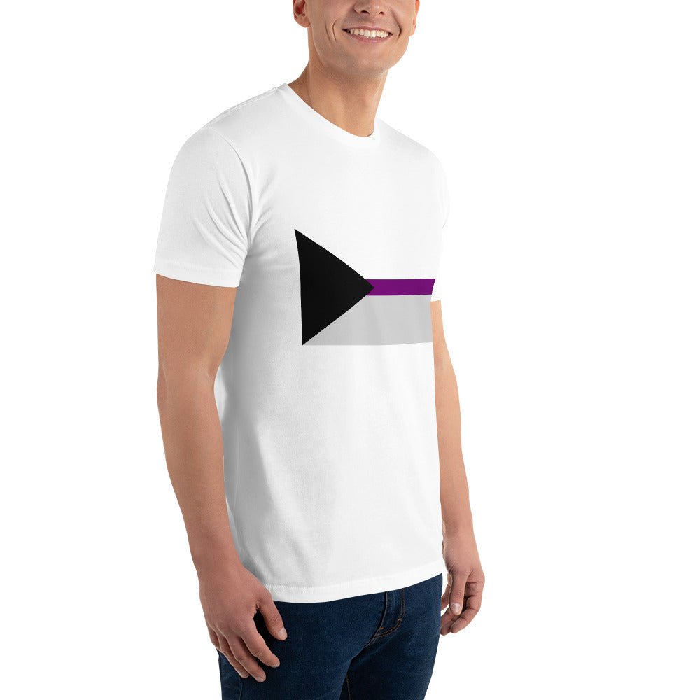 Demisexual Pride Flag Men's T-shirt - White - LGBTPride.com