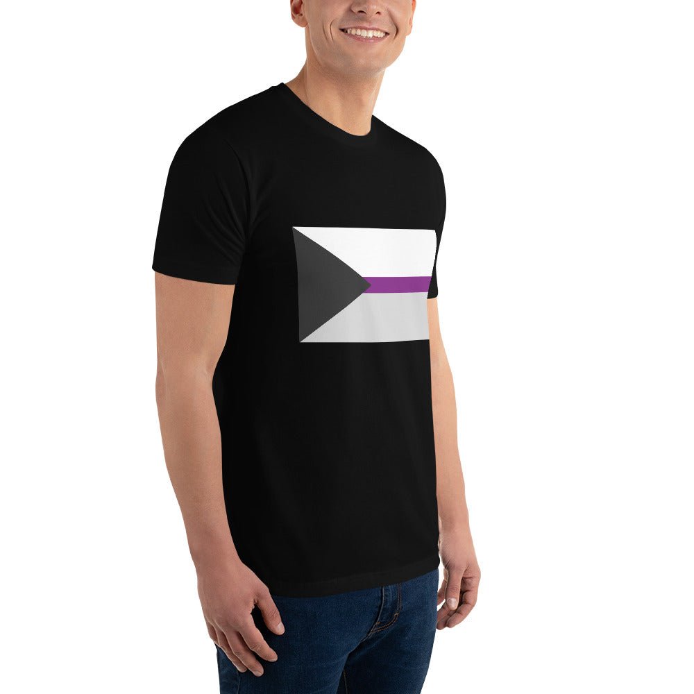 Demisexual Pride Flag Men's T-shirt - Black - LGBTPride.com
