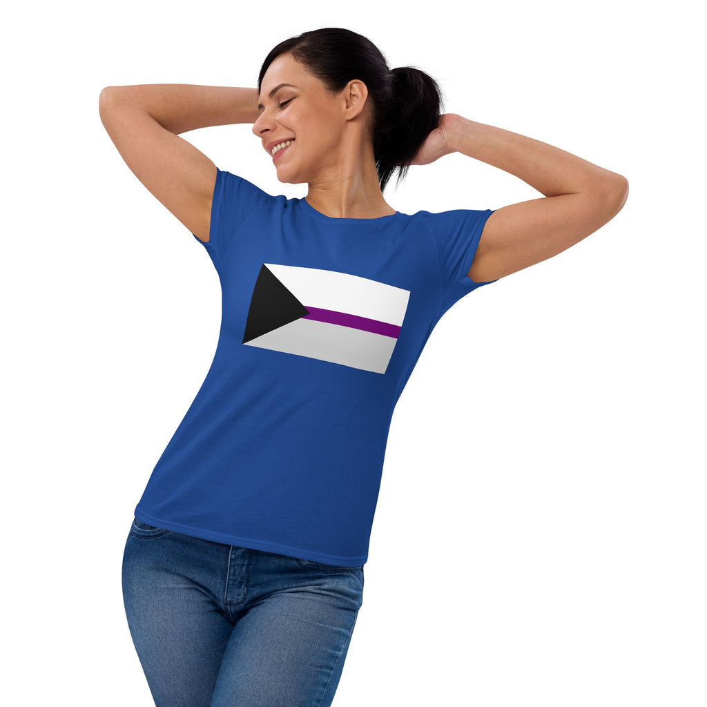 Demisexual Pride Flag Women's T-Shirt - Royal Blue - LGBTPride.com