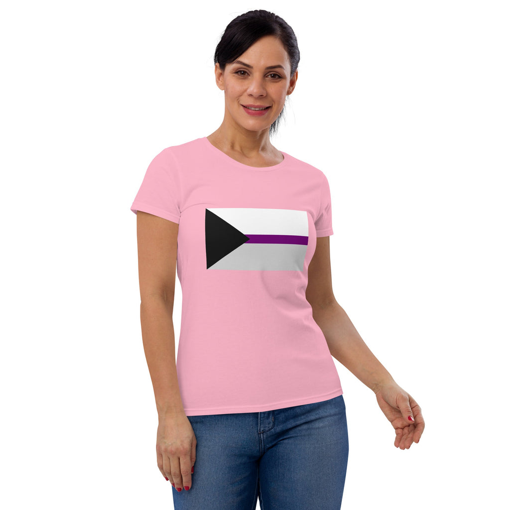 Demisexual Pride Flag Women's T-Shirt - Charity Pink - LGBTPride.com