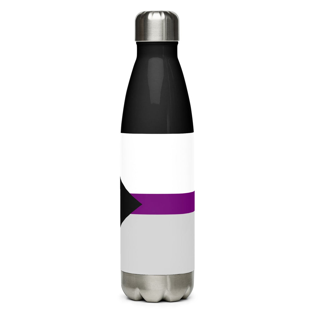 Demisexual Stainless Steel Water Bottle - White - LGBTPride.com