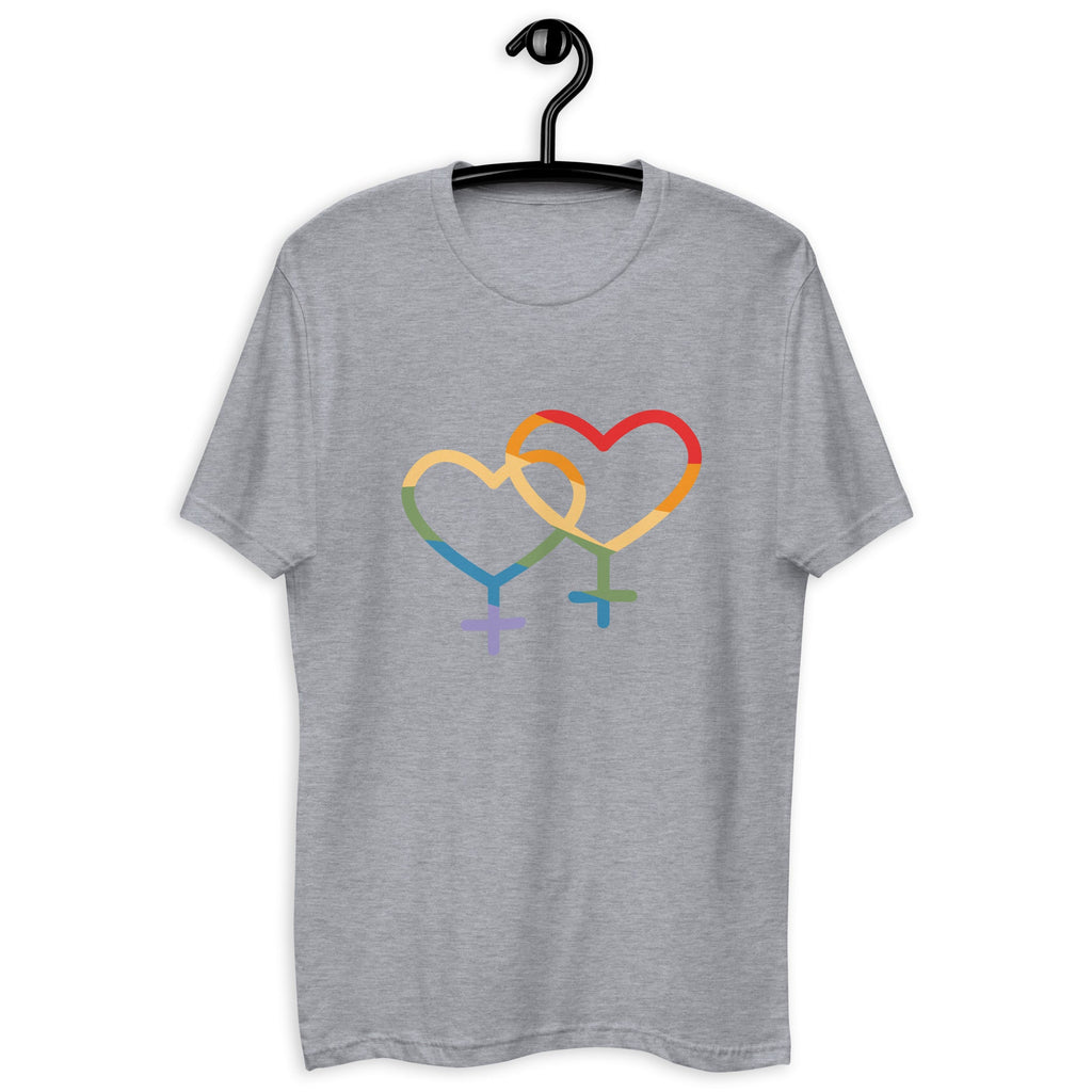 F4F Love Men's T-Shirt - Heather Grey - LGBTPride.com