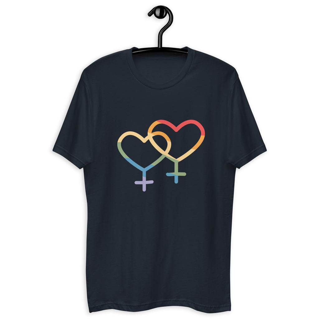 F4F Love Men's T-Shirt - Midnight Navy - LGBTPride.com