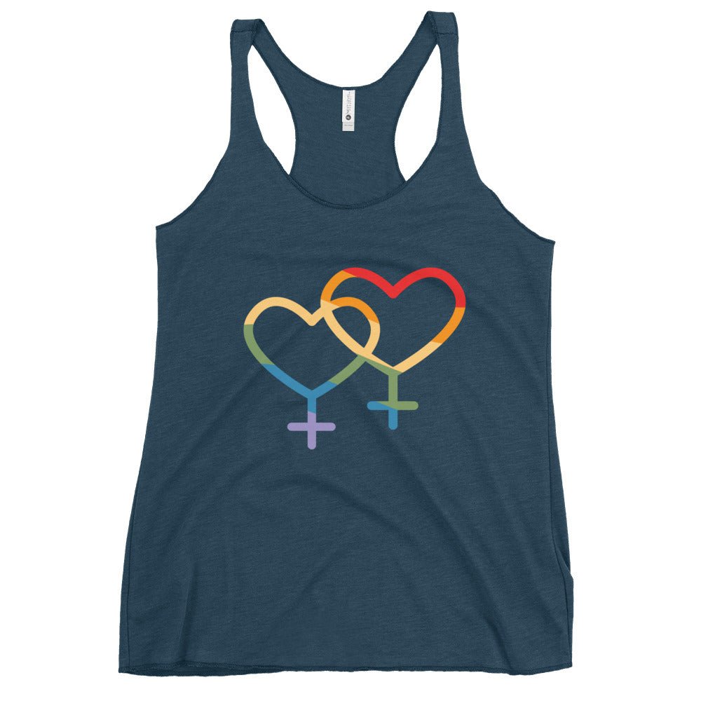 F4F Love Women's Tank Top - Indigo - LGBTPride.com