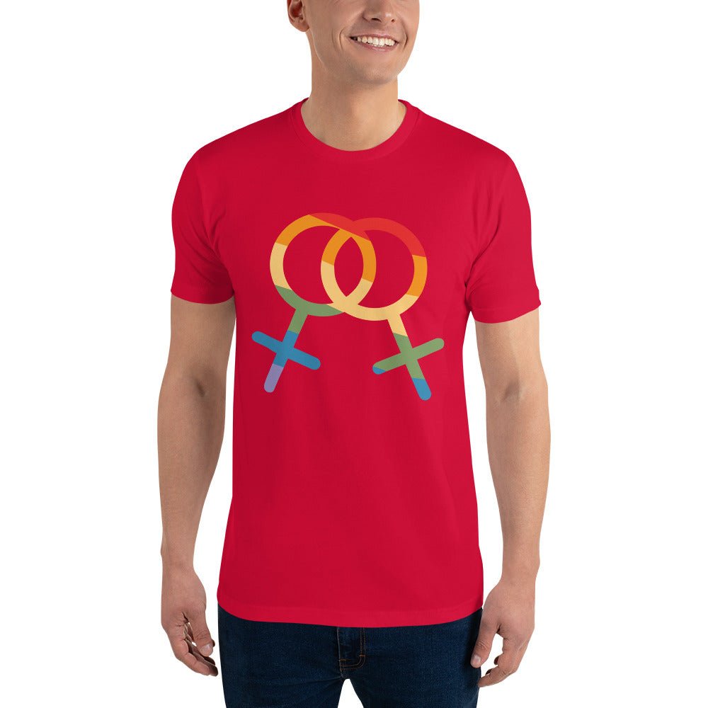 F4F Pride Men's T-Shirt - Red - LGBTPride.com