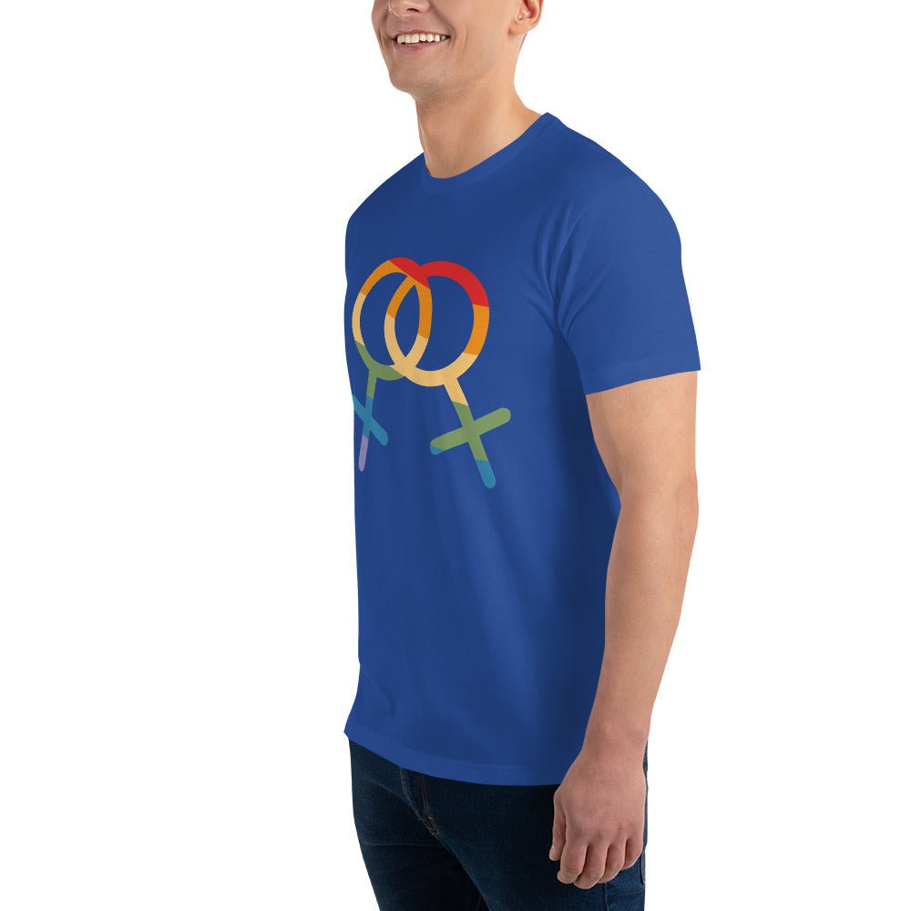 F4F Pride Men's T-Shirt - Royal Blue - LGBTPride.com