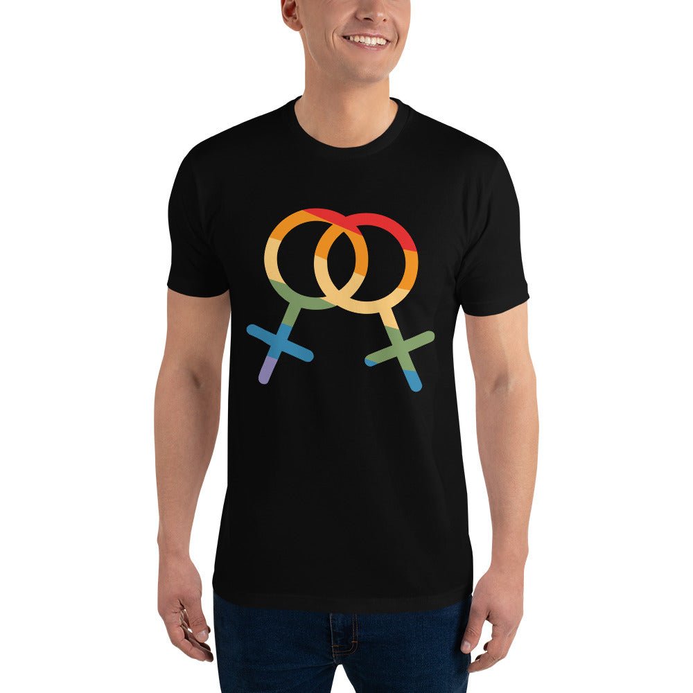 F4F Pride Men's T-Shirt - Black - LGBTPride.com