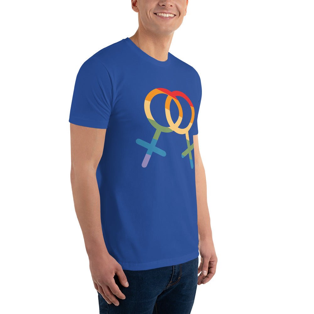 F4F Pride Men's T-Shirt - Royal Blue - LGBTPride.com