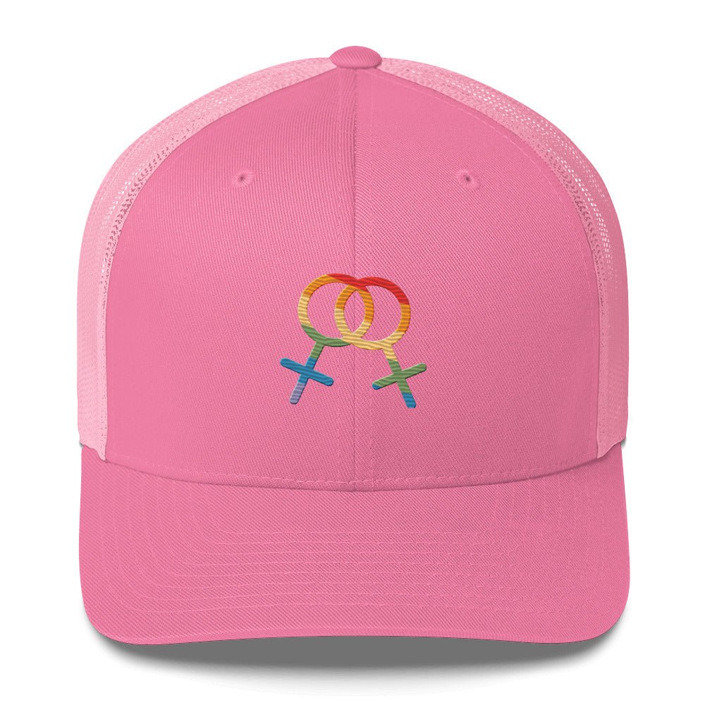 F4F Pride Trucker Hat - Pink - LGBTPride.com