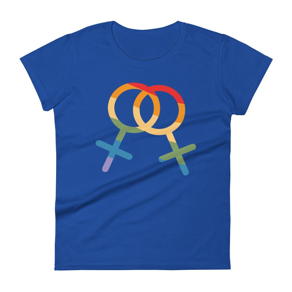 F4F Pride Women's T-Shirt - Royal Blue - LGBTPride.com