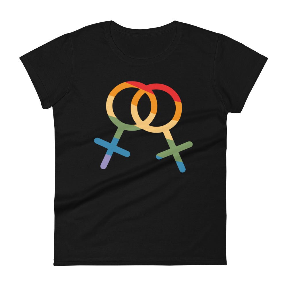 F4F Pride Women's T-Shirt - Black - LGBTPride.com