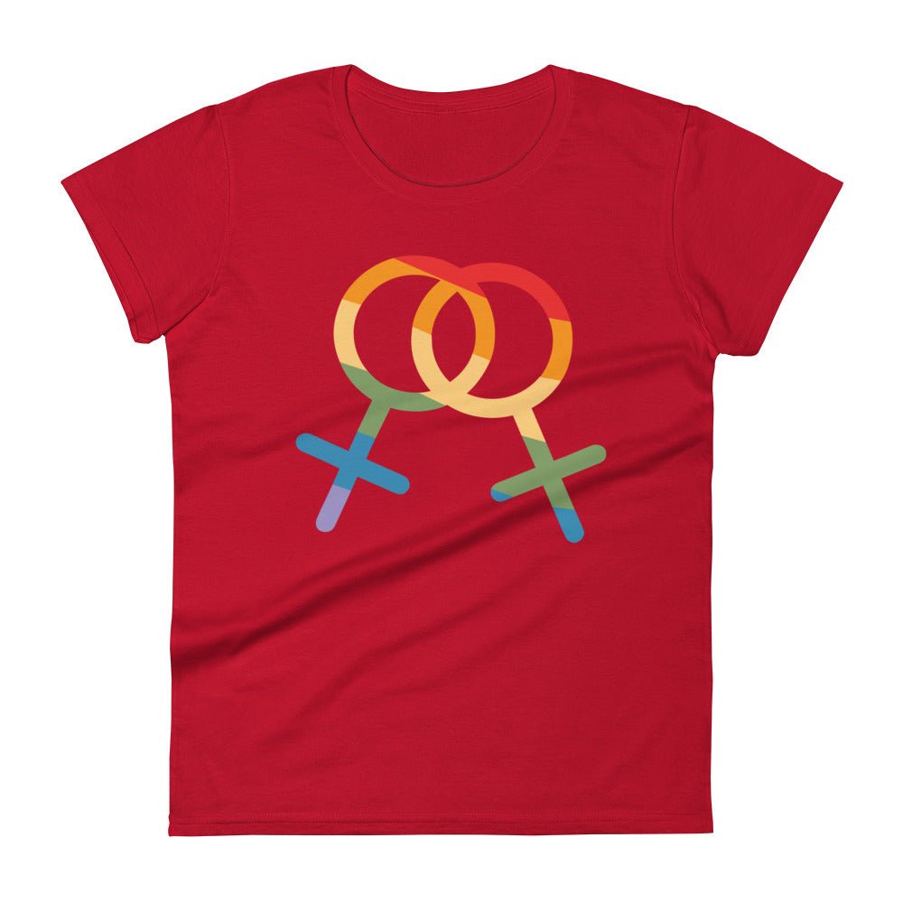 F4F Pride Women's T-Shirt - True Red - LGBTPride.com