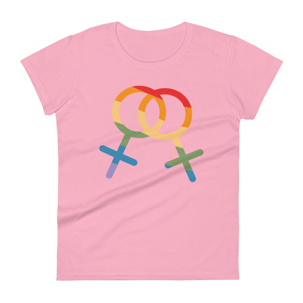 F4F Pride Women's T-Shirt - Charity Pink - LGBTPride.com