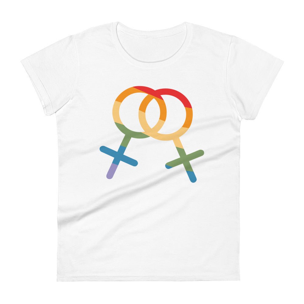 F4F Pride Women's T-Shirt - White - LGBTPride.com