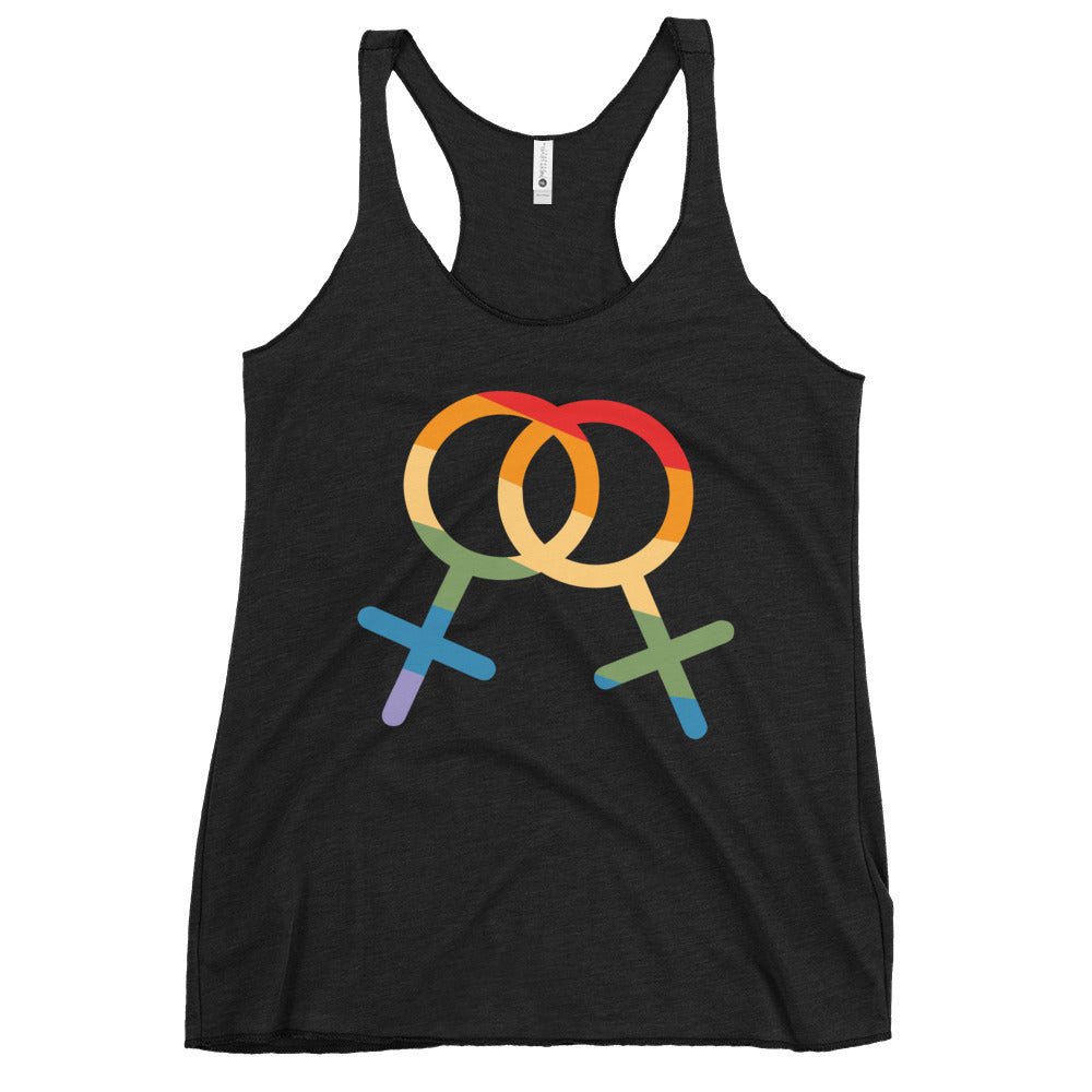 F4F Pride Women's Tank Top - Vintage Black - LGBTPride.com
