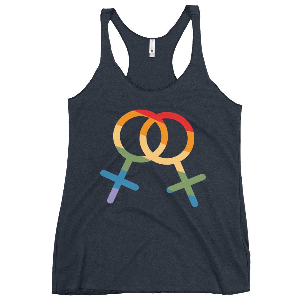 F4F Pride Women's Tank Top - Vintage Navy - LGBTPride.com