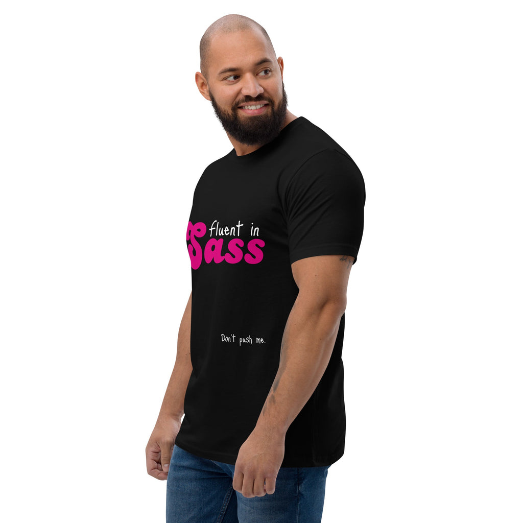 Fluent in Sass Men's T-Shirt - Black - LGBTPride.com