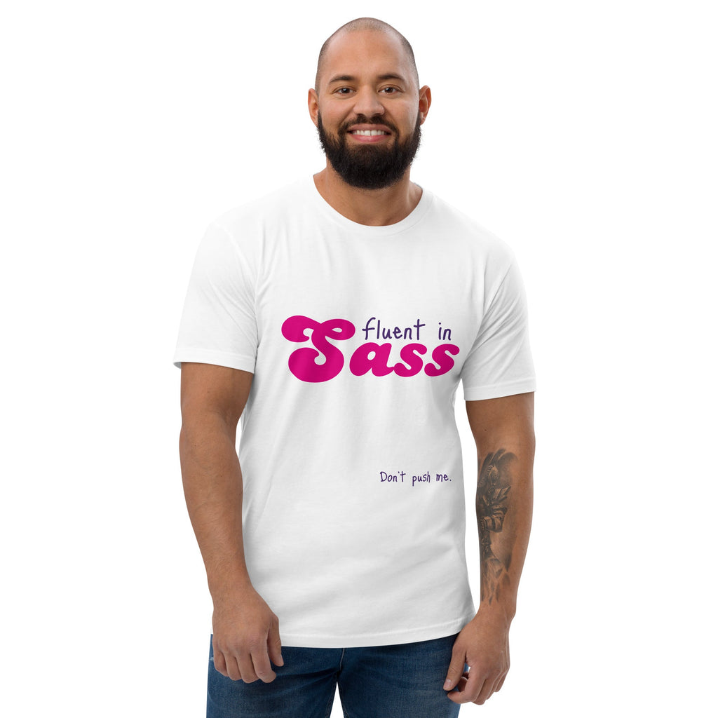 Fluent in Sass Men's T-Shirt - White - LGBTPride.com